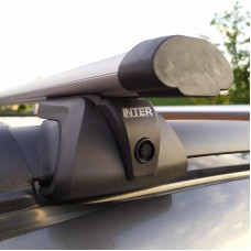 Багажник Inter Titan для Mitsubishi Outlander 2 2005-2009 с секретками, аэродинамические дуги