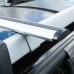 Багажник на крышу Delta для Renault Duster 2015-2020, широкие аэродинамические дуги (серебристый адаптер)