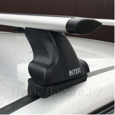 Багажник на крышу Inter для Mitsubishi Outlander 3 2012-2020 в штатные места, дуги аэро-крыло