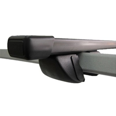 Багажник на рейлинги Inter Крепыш для Chevrolet Captiva C140 2011-2013 рестайлинг, прямоугольные дуги