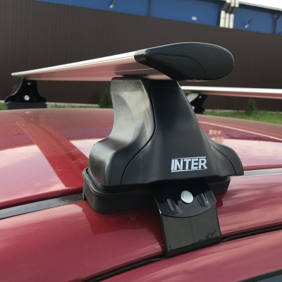 Багажник на крышу Inter для Ford Focus 3 2011-2019 седан за дверной проем, дуги аэро-крыло