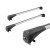 Багажник на крышу Lux Bridge для Subaru Forester 2 2002-2005, серебристый 110-110